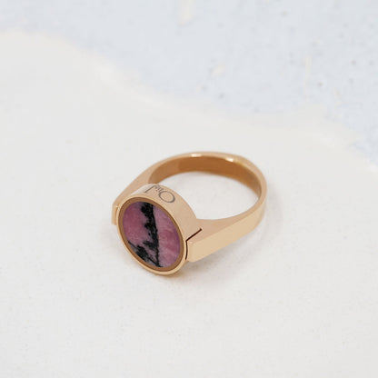 Australian Rhodonite Unisex Ring - Unisex Rings | Oli&J