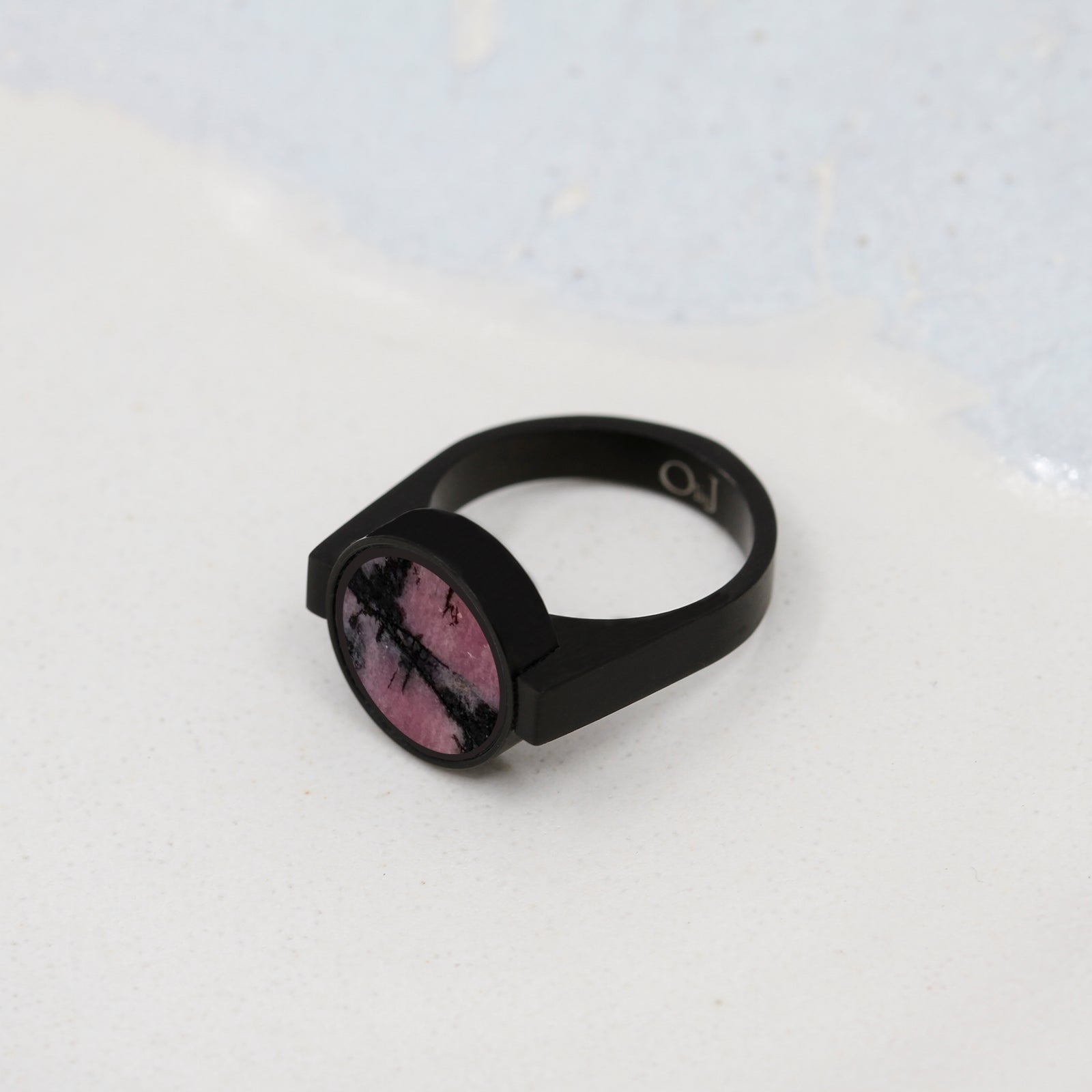 Australian Rhodonite Unisex Ring - Unisex Rings | Oli&J