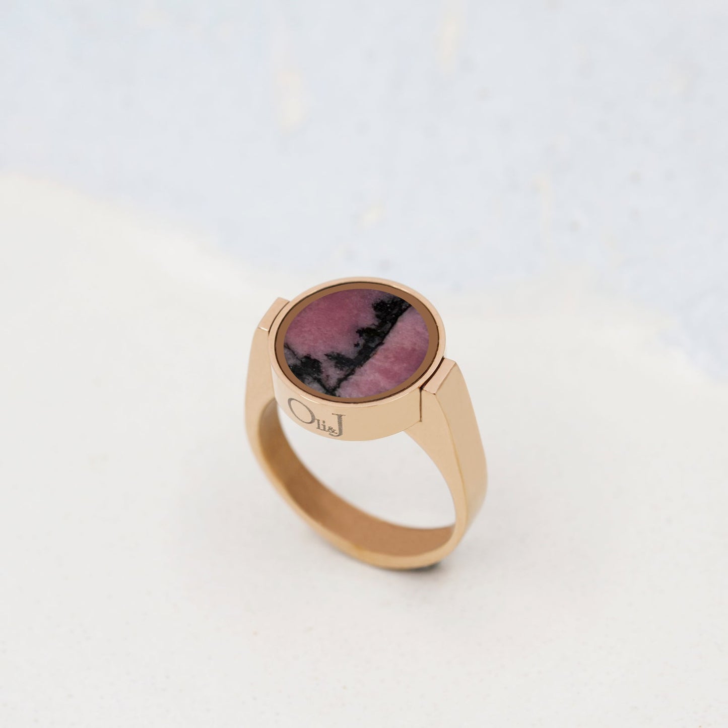 Australian Rhodonite Unisex Ring - Unisex Rings | Oli&J