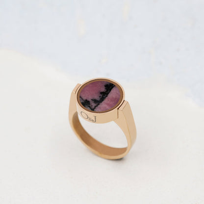 Australian Rhodonite Unisex Ring - Unisex Rings | Oli&J