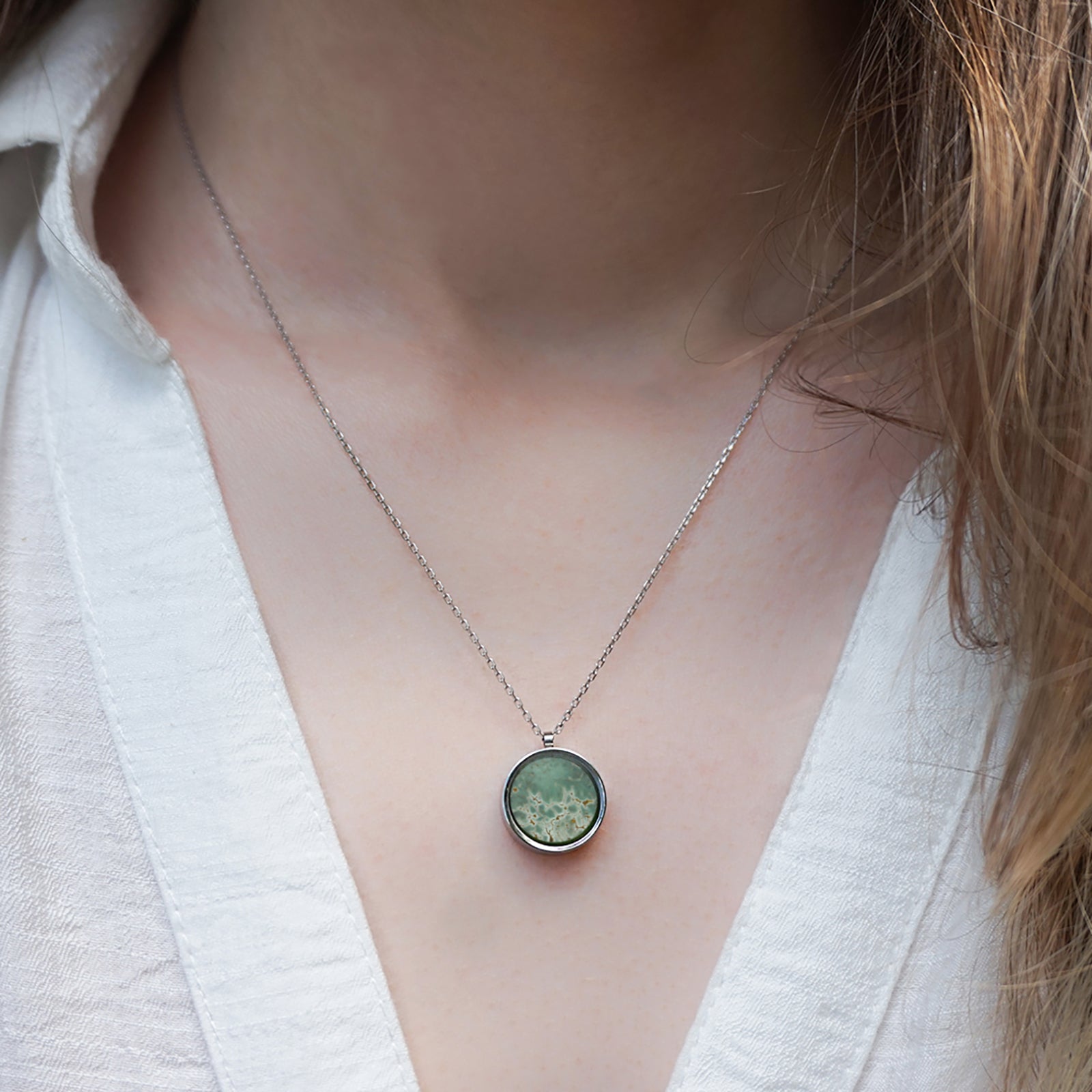 Australian Variscite Necklace - Necklaces | Oli&J