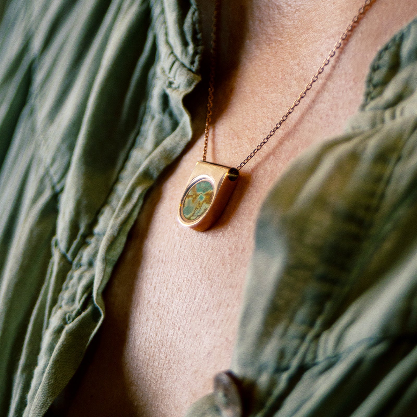 Australian Variscite Necklace | OJ Collection - Necklaces | Oli&J