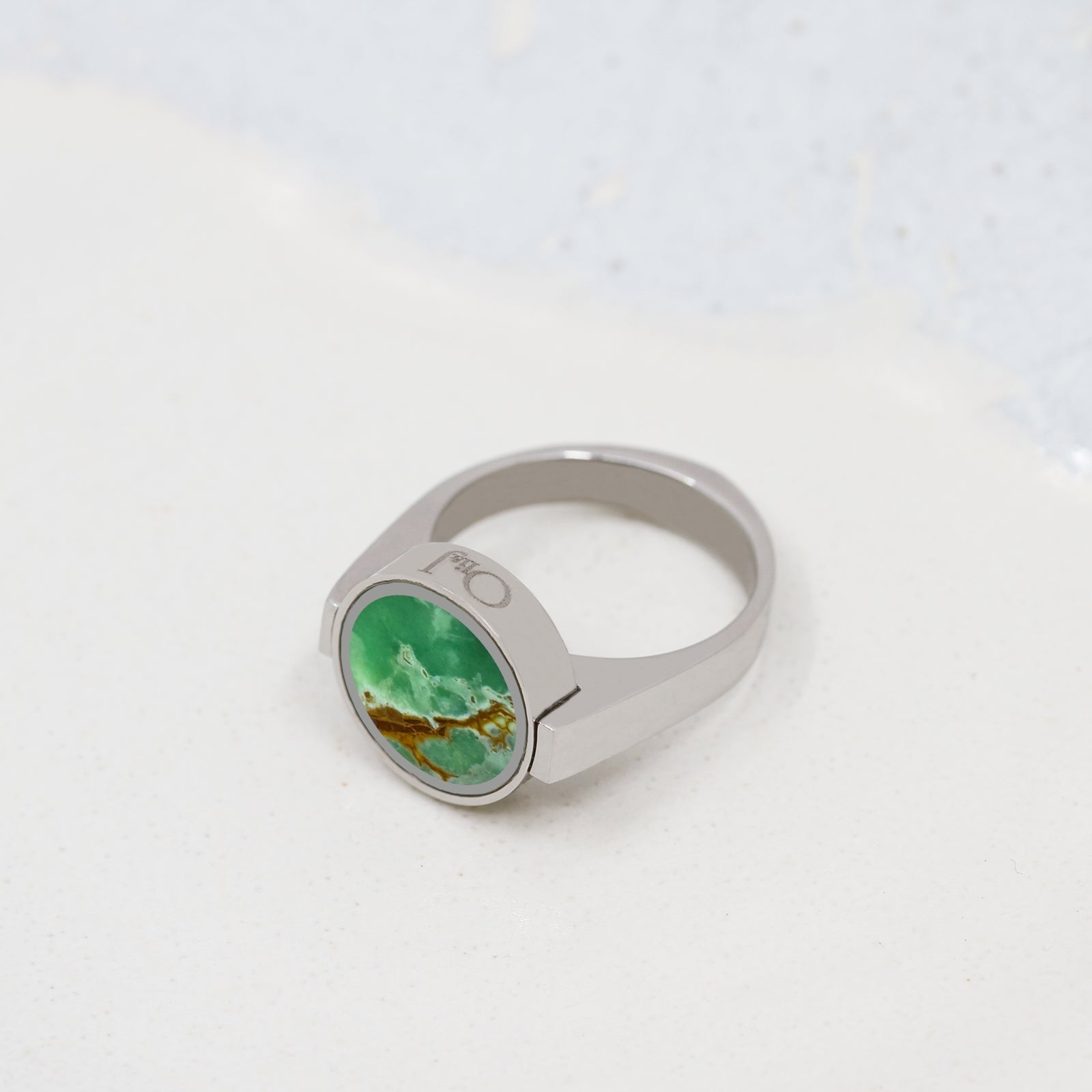 Australian Variscite Unisex Ring - Unisex Rings | Oli&J