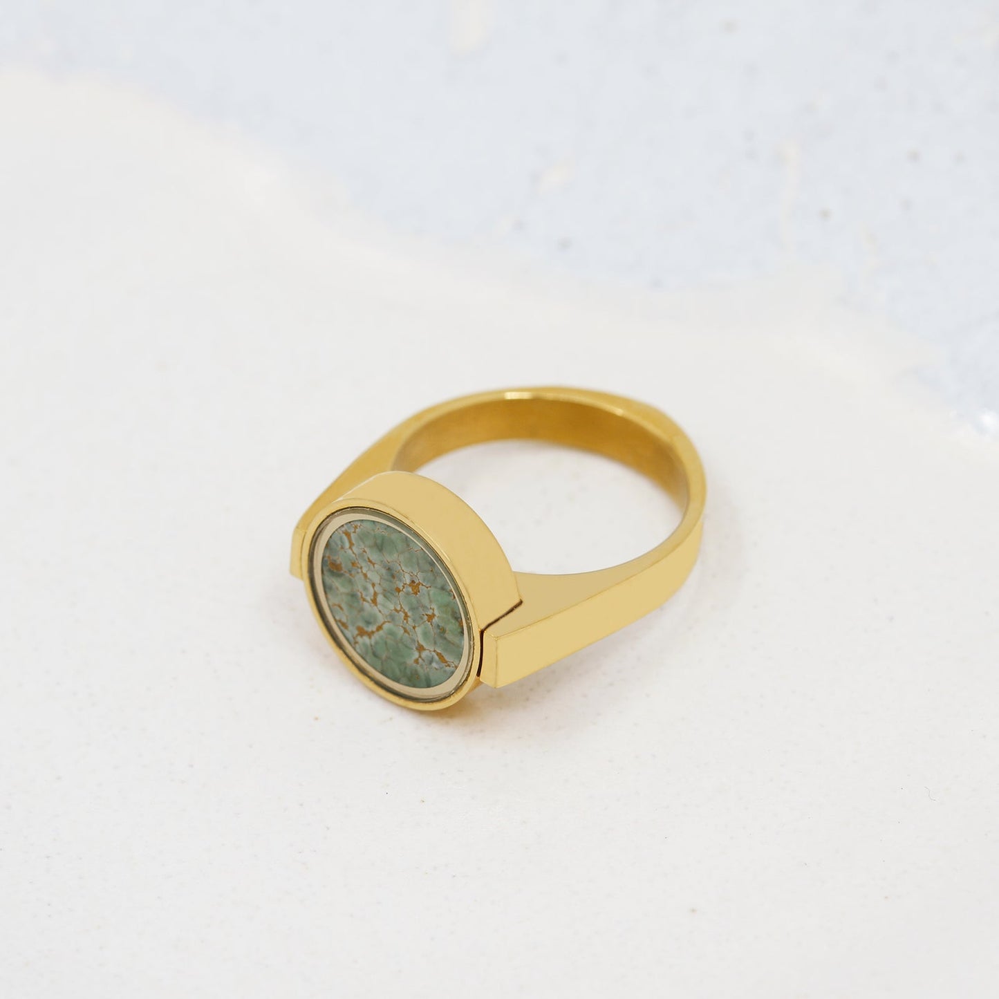 Australian Variscite Unisex Ring - Unisex Rings | Oli&J