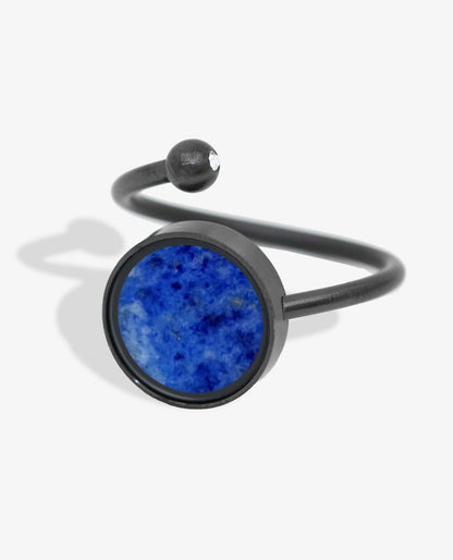 Lapis Lazuli Adjustable Ring - Rings | Oli&J