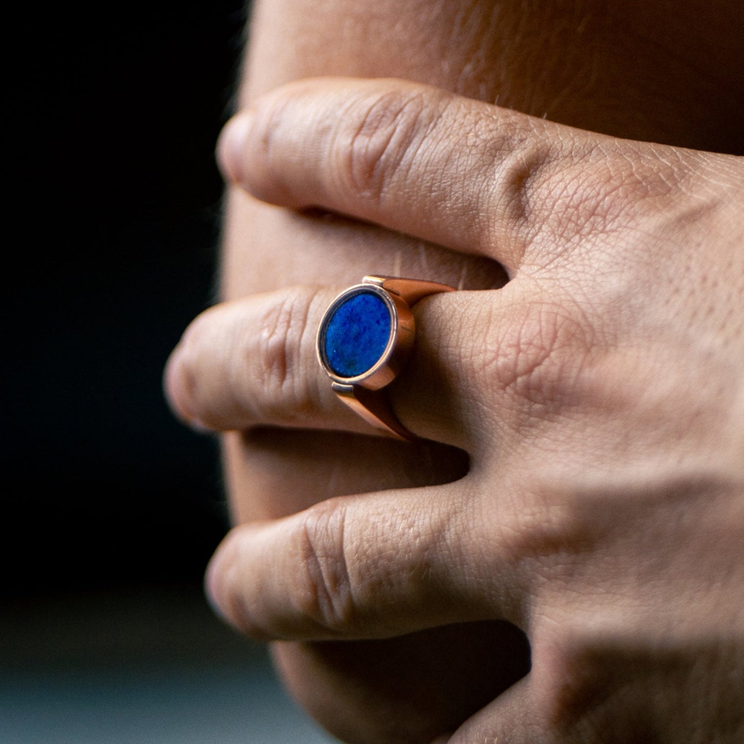 Lapis Lazuli Unisex Ring - Unisex Rings | Oli&J