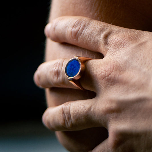 Lapis Lazuli Unisex Ring - Unisex Rings | Oli&J