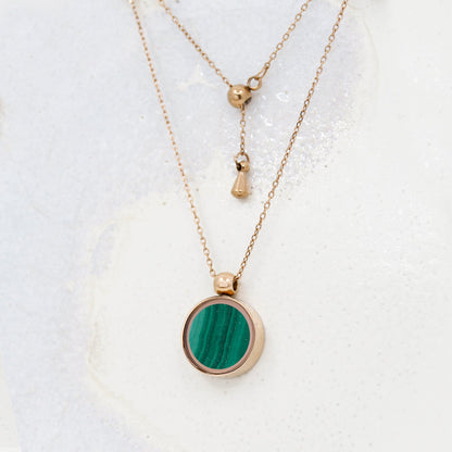 Malachite Necklace - Necklaces | Oli&J