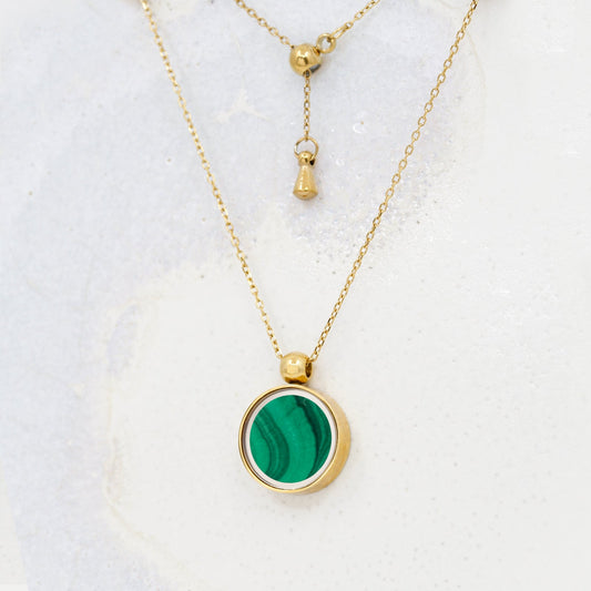 Malachite Necklace - Necklaces | Oli&J