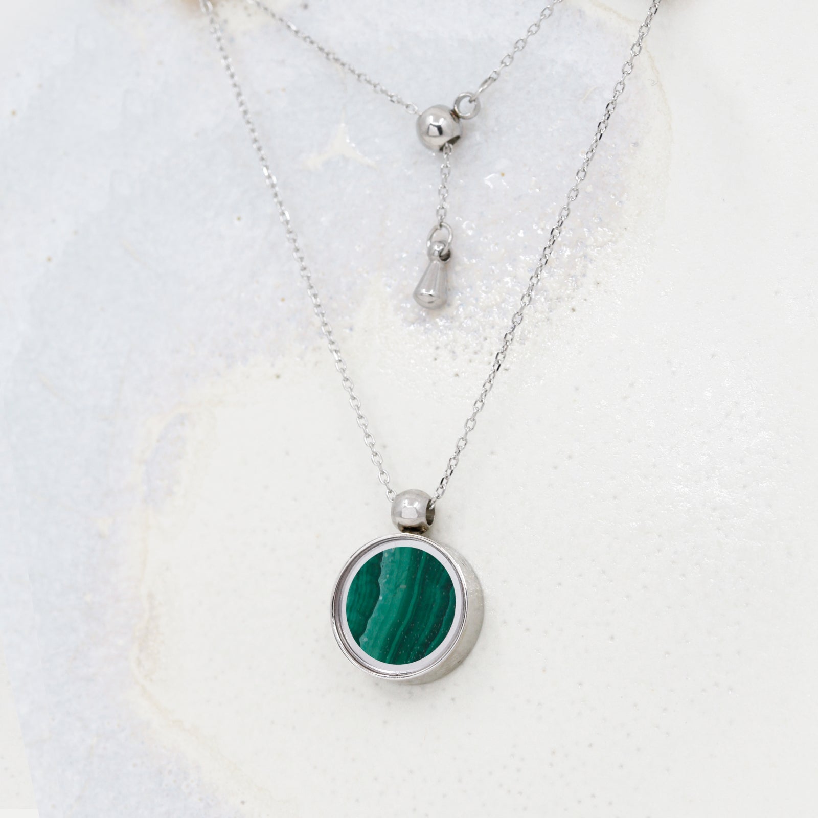 Malachite Necklace - Necklaces | Oli&J