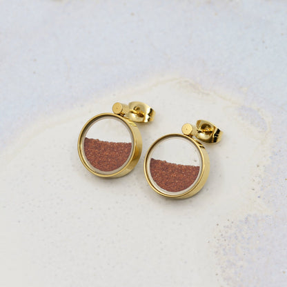 Red Desert Sand Earrings - Earrings | Oli&J