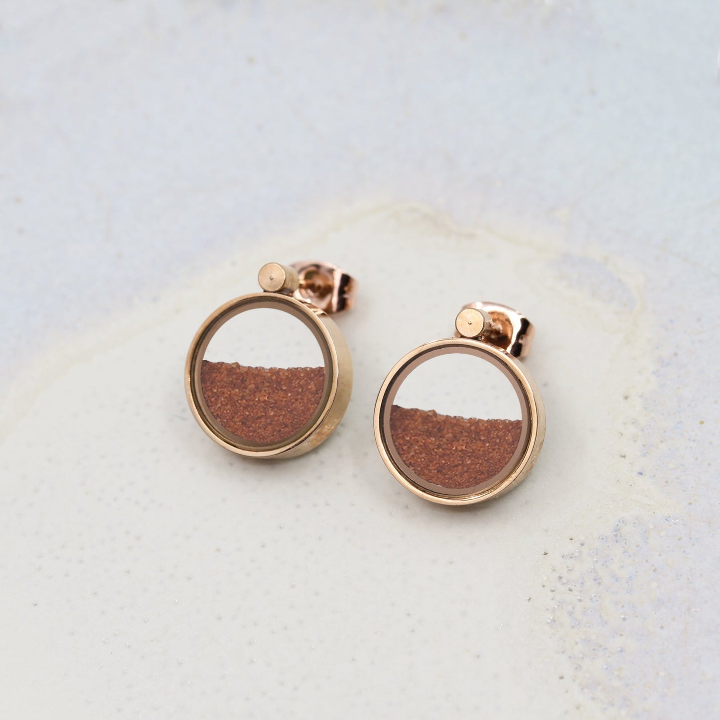 Red Desert Sand Earrings - Earrings | Oli&J