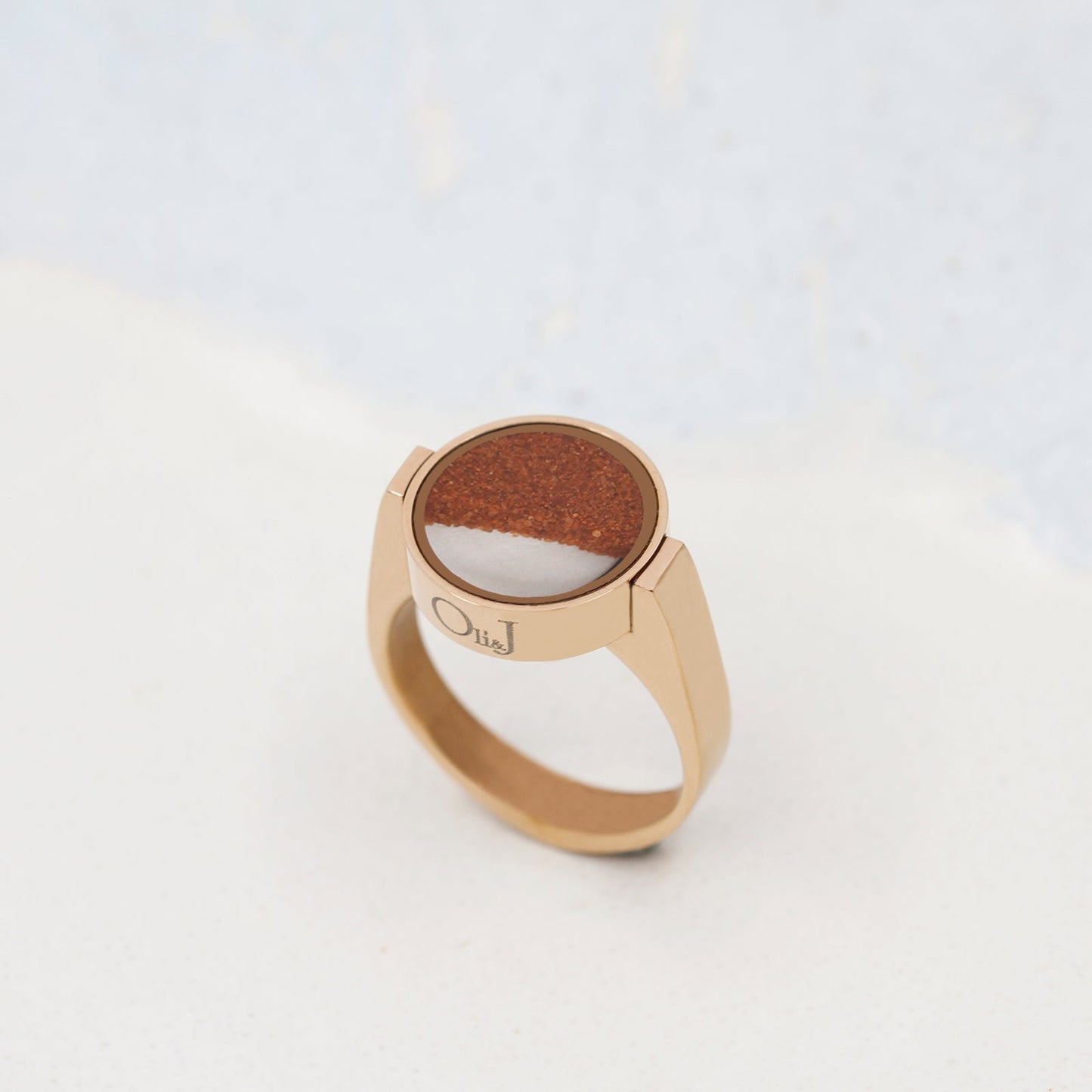 Red Desert Sand Unisex Ring - Unisex Rings | Oli&J