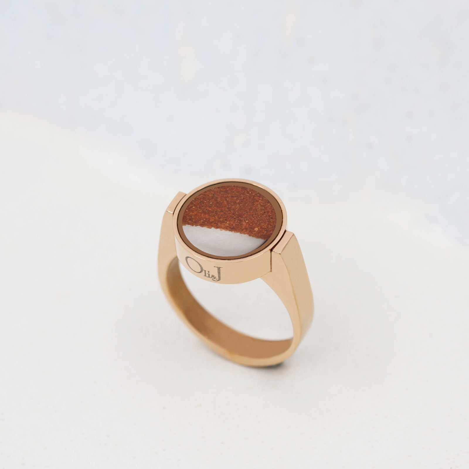 Red Desert Sand Unisex Ring - Unisex Rings | Oli&J