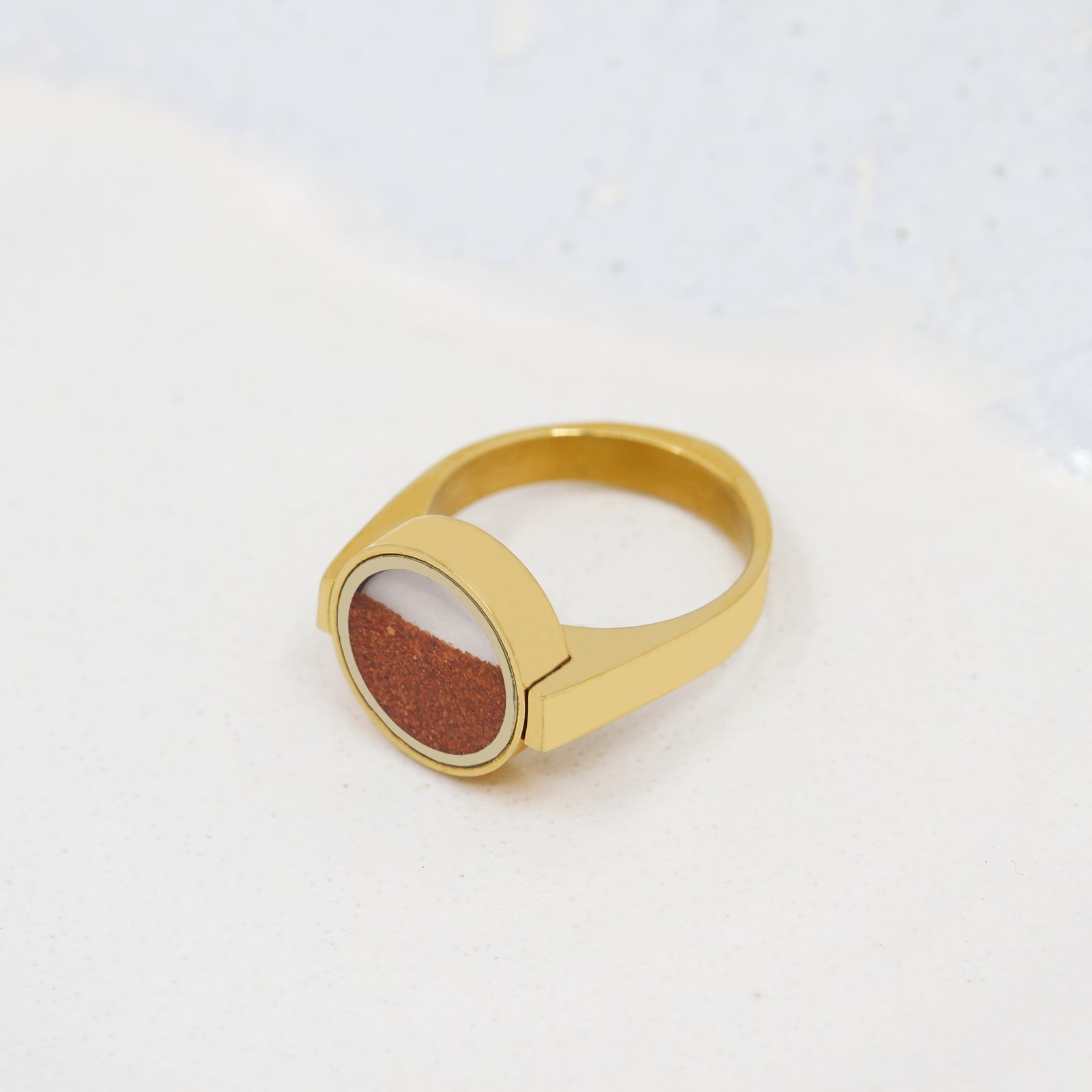 Red Desert Sand Unisex Ring - Unisex Rings | Oli&J