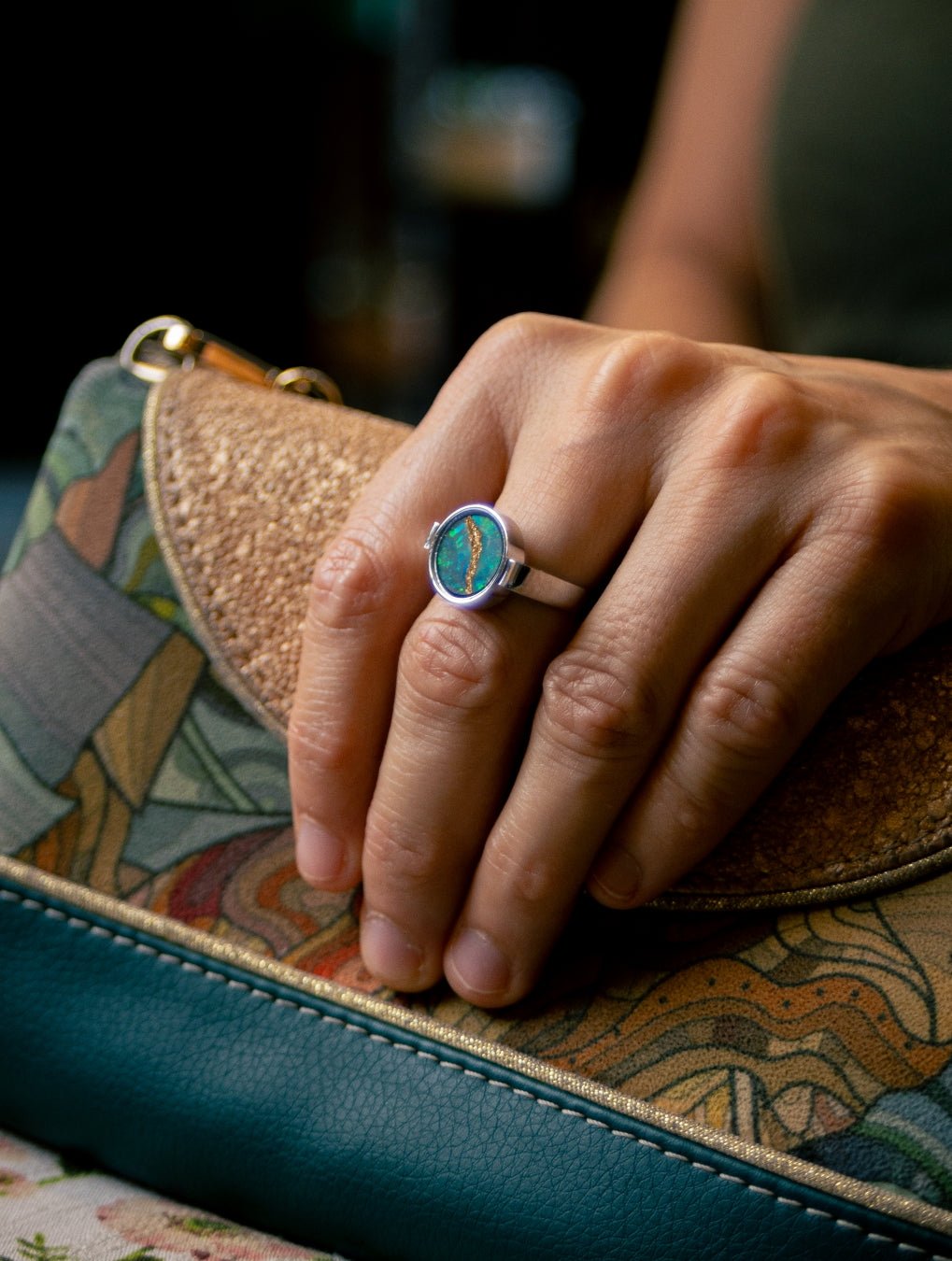 Whispers of Gold: A Kintsugi Unisex Ring - | Oli&J
