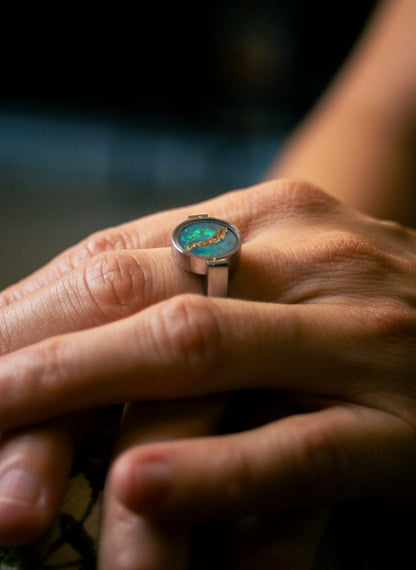 Whispers of Gold: A Kintsugi Unisex Ring - | Oli&J