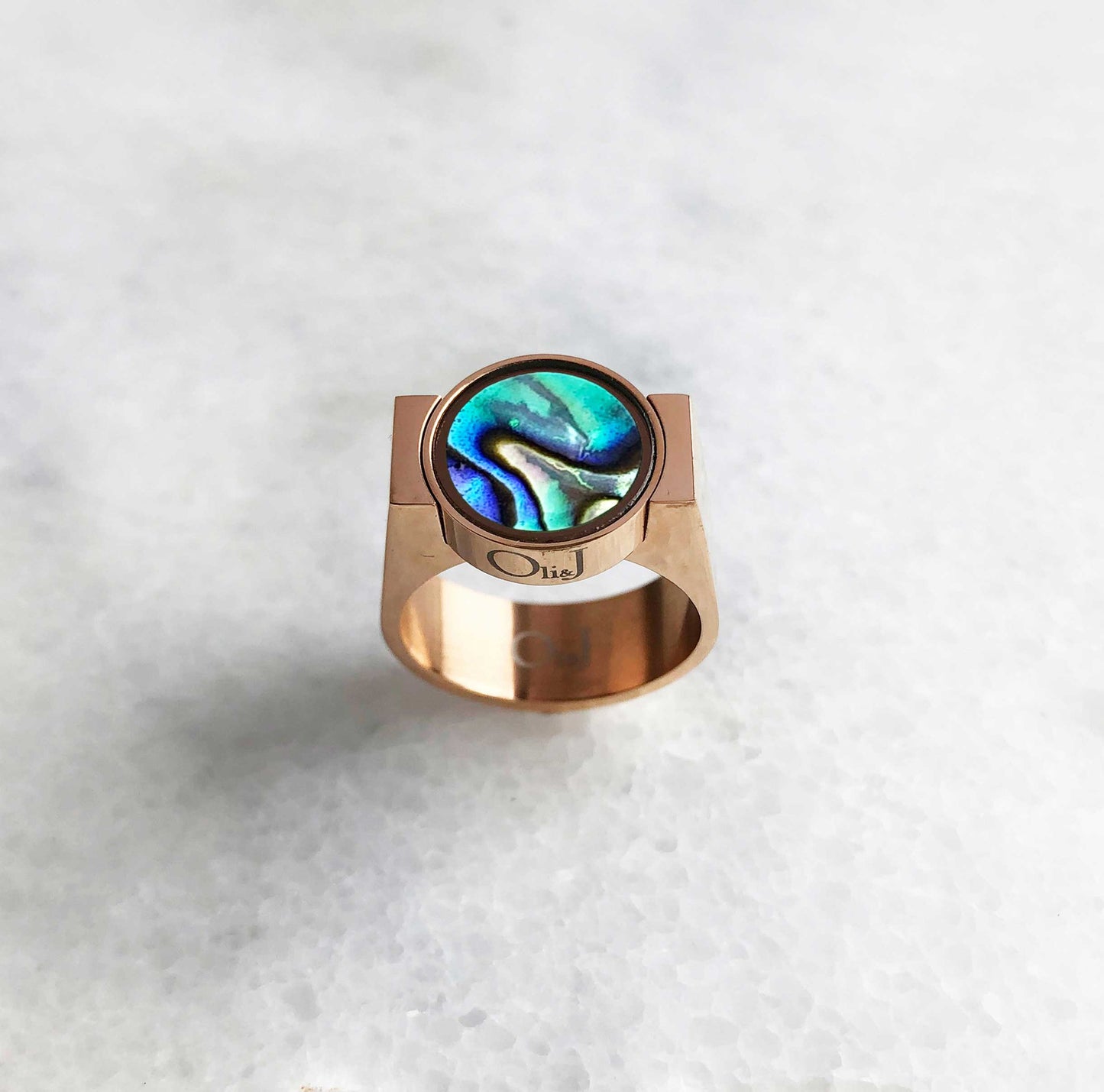 Abalone Shell Unisex Ring