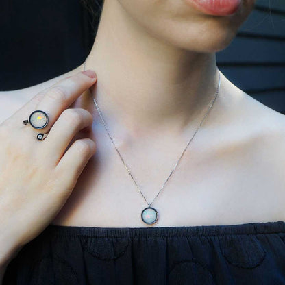 Australian Opal Adjustable Ring - Rings | Oli&J