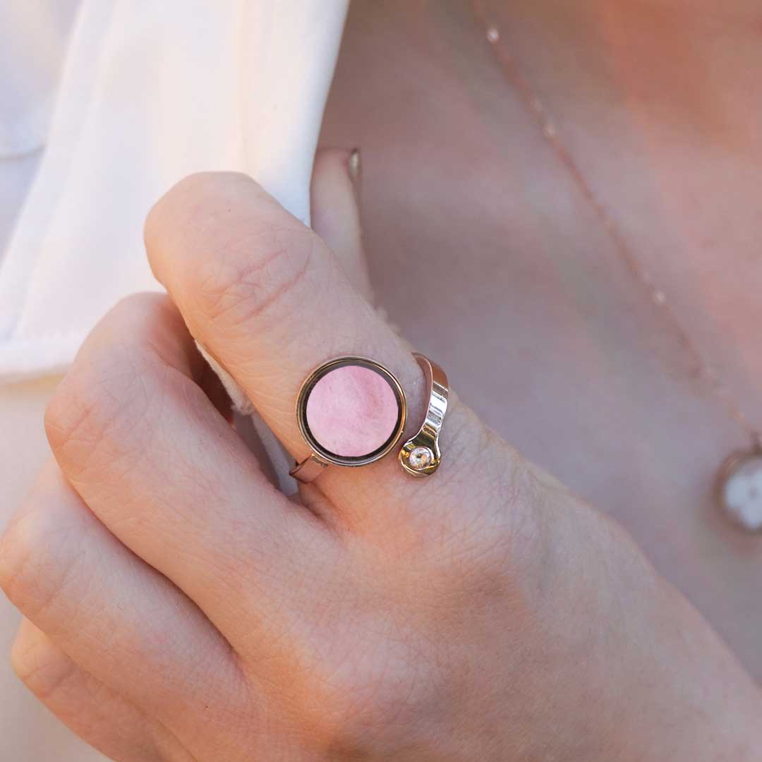 Australian Rhodonite Adjustable Ring - Rings | Oli&J