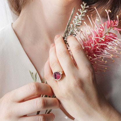 Australian Rhodonite Unisex Ring - Unisex Rings | Oli&J