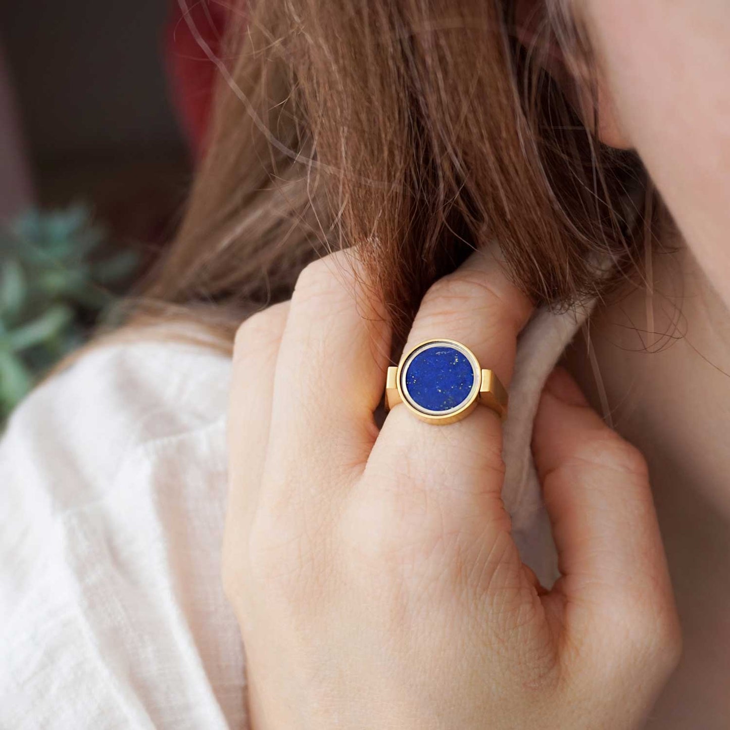Lapis Lazuli Unisex Ring - Unisex Rings | Oli&J