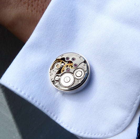 Soviet - Soviet Watch Parts Cufflinks - Cufflinks | Oli&J
